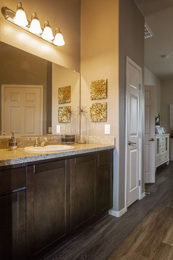 Bathrooms with dual sinks